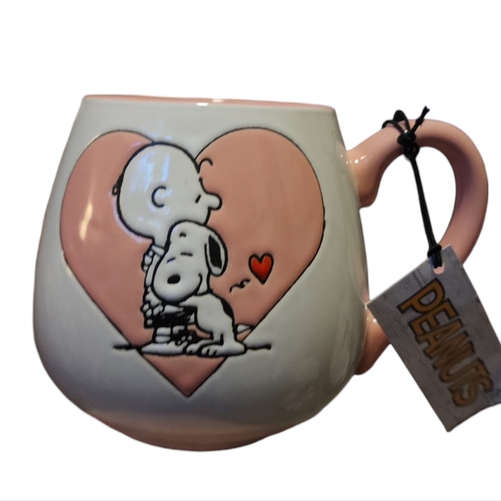 Snoopy and Charlie Brown Valentine's mug